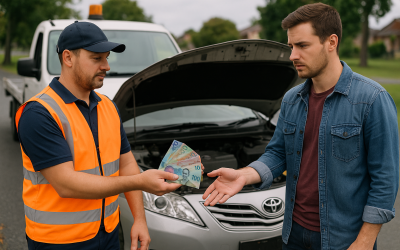Car Removal NZ representative confirming identity documentation for vehicle recycling compliance